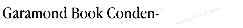 Garamond Book Conden字体转换